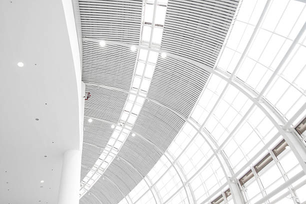 istock hight indoor glass wall with skylight 114432481