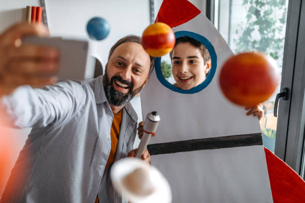 istock Smile my little cosmonaut boy 1144329408