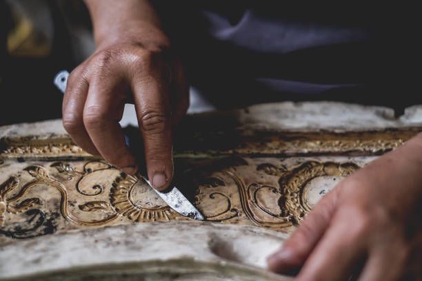 istock Women hands working to create handcraft art. 1144331236