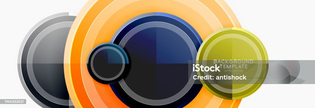 Circular Pattern Abstract Border Circular Pattern Abstract Circles Composition Stock Illustration ...
