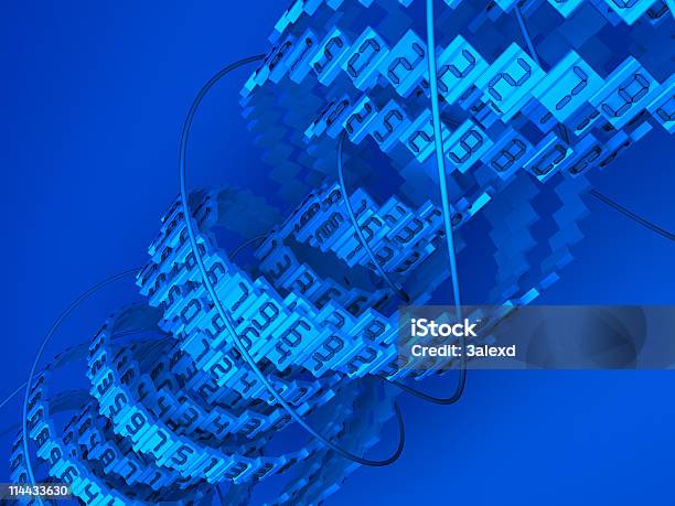 Data Background Stock Photo - Download Image Now - Abstract, Backgrounds, Blue