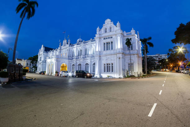 istock Old Heritage British Colonel Building used for current Penang Local Council in Esplanade, George Town, Penang, Malaysia 1144337952