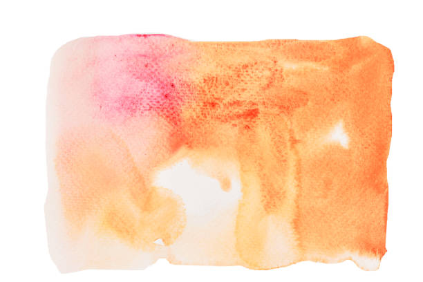 istock Abstract background by hand drawn brown with orange and red color  liquid drip 1144340242