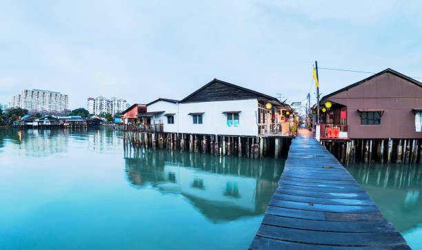 istock Lee Clan Jetty view during sunrise in George Town Penang 1144340404