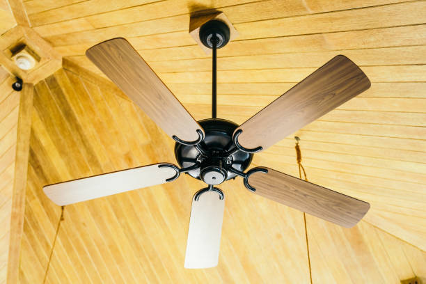 istock Ceiling fan decoration interior of room 1144347548