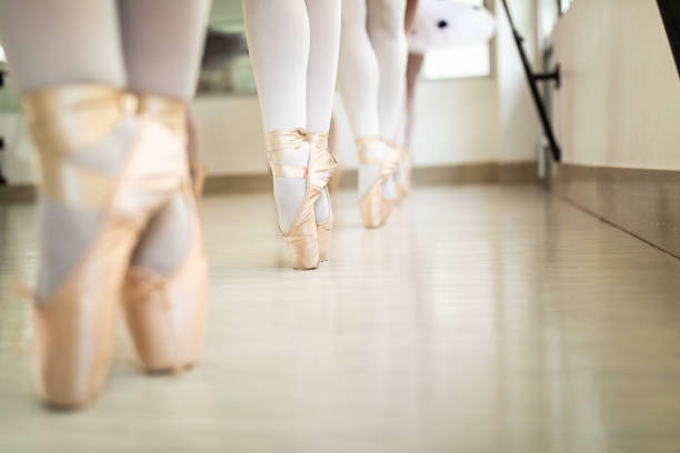 istock Tiptoe in satin ballet shoes 1144348265
