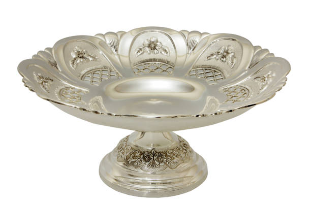 antique ornate silver plate
