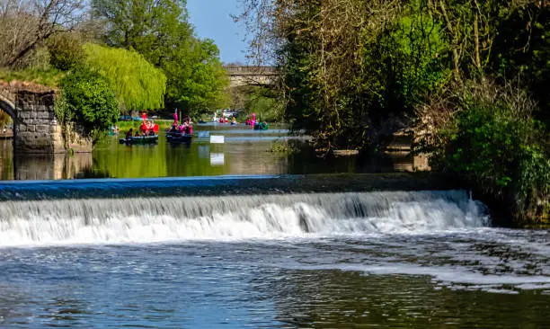 Photo of River Avon cascade in Warwick, Warwickshire, United Kingdom