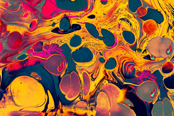 istock Abstract grunge art background texture with colorful paint splashes 1144352335