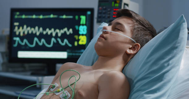 istock Sleeping patient and heart monitor 1144352761