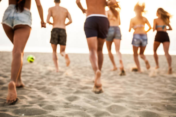 istock Freedom on the beach - group of millennials in summertime 1144355015