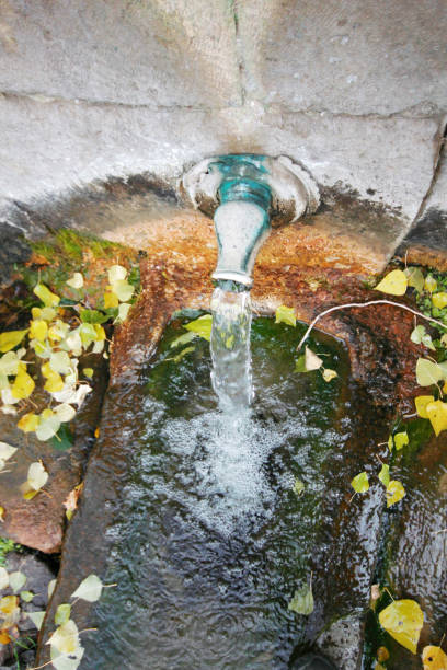 istock Stone fountain mountain water 1144355055