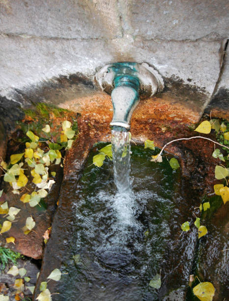 istock Stone fountain mountain water 1144355183