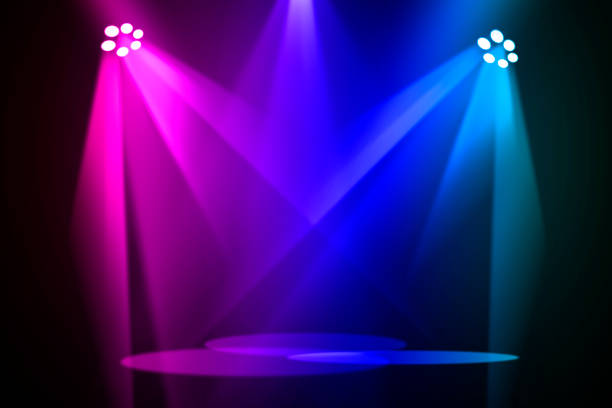 The concert on stage background with flood lights The concert on stage background with flood lights teatro stock pictures, royalty-free photos & images