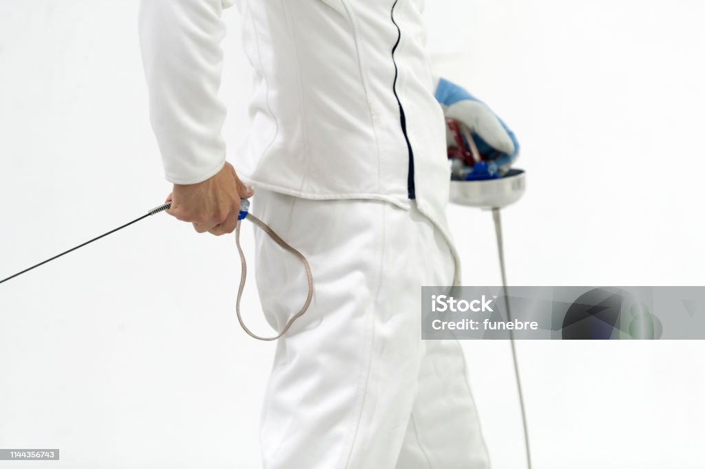 Fencing sport Fencing - Sport, Sport, Men, Face Guard - Sport, Foil Fencing - Sport Adult Stock Photo