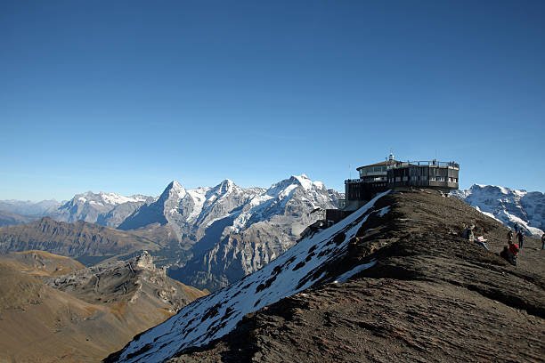 쉴트호른 파노라마 (스위스 - jungfraujoch jungfrau bernese oberland monch 뉴스 사진 이미지