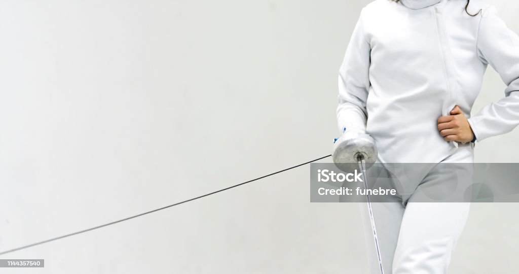Fencing sport Fencing - Sport, Sport, Women, Face Guard - Sport, Foil Fencing - Sport Adult Stock Photo