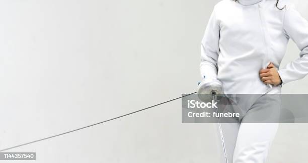 Fencing Sport Stock Photo - Download Image Now - Adult, Adults Only, Aggression