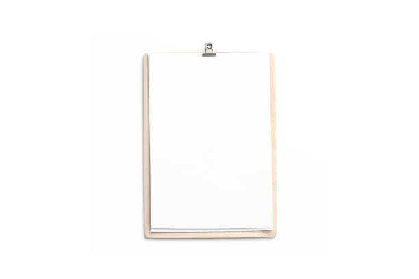 istock Blank cafe menu, wooden board mockup, a4, top view, 1144359161