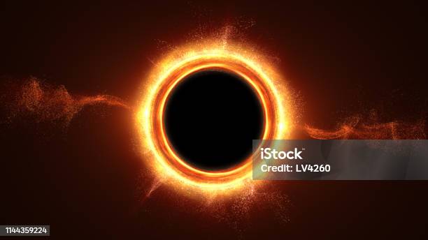 Futuristic Black Hole Simulation Stock Illustration - Download Image Now - Abstract, Black Hole - Space, Coding
