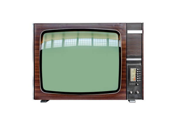 istock Classic Vintage Retro Style Old Television isolated on a white background. 1144359569