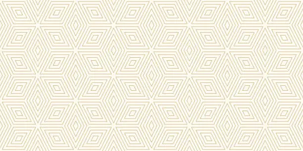 Vector illustration of Background pattern seamless geometric diamond abstract gold luxury color vector.