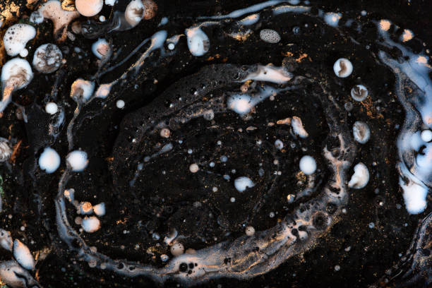istock Bubbles of acrylic paint and oil 1144362414