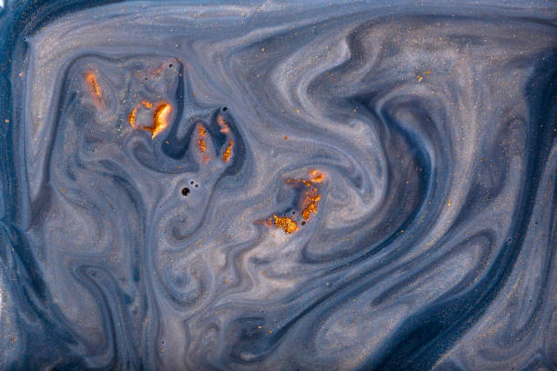 istock Hand painted marble texture for posters, cards, invitations, banners, wallpapers, websites. Acrylic paints. Creative artistic design. Dynamic composition. 1144362488