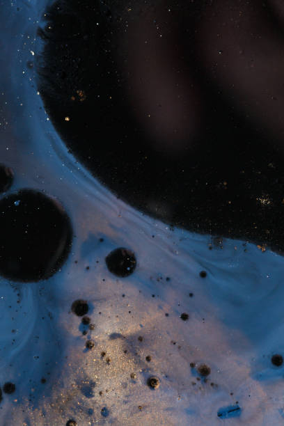 istock Bubbles of acrylic paint and oil 1144364124