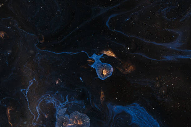 istock Bubbles of acrylic paint and oil 1144364811