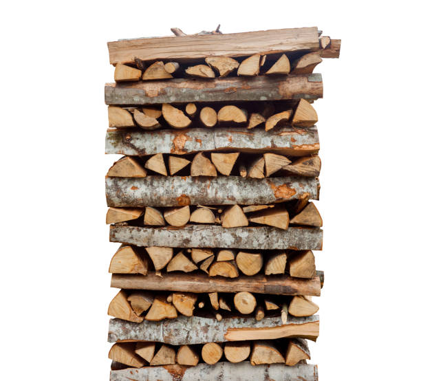 istock stack or pile of cut wood isolated 1144364858