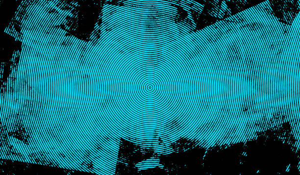 istock Grungy abstract overlay halftone distress background with circle geometric effect 1144366254