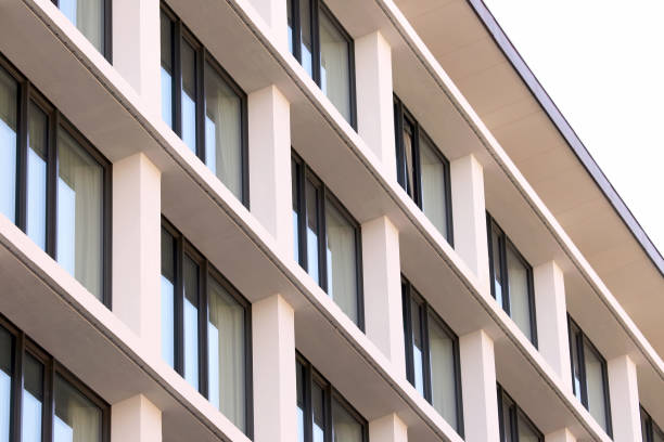 istock facade of apartment building against the sky 1144366773
