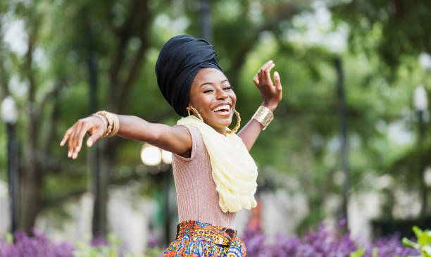 istock Graceful young African-American woman dancing 1144367947