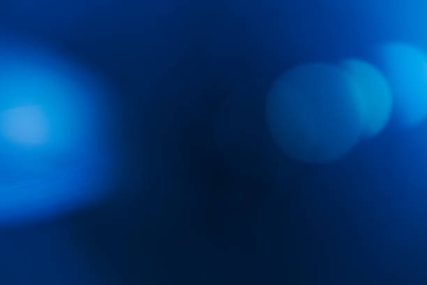 lens flare blurred glow blue abstract background - screen saver imagens e fotografias de stock