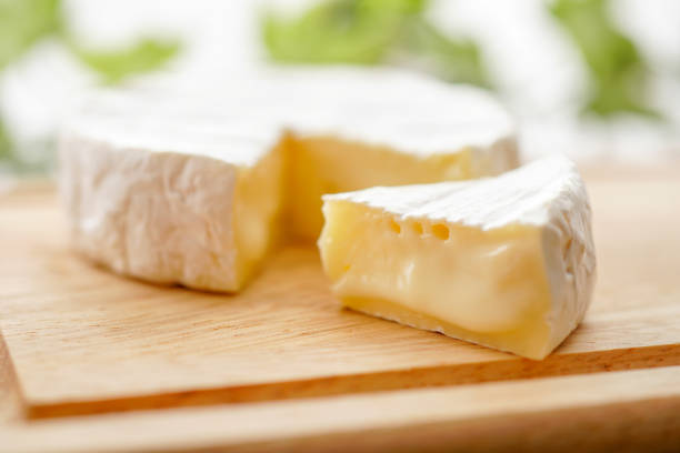 istock Camembert cheese on a cutting board. 1144368851