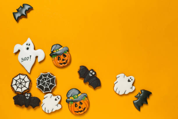 istock Halloween concept with cookies 1144371862
