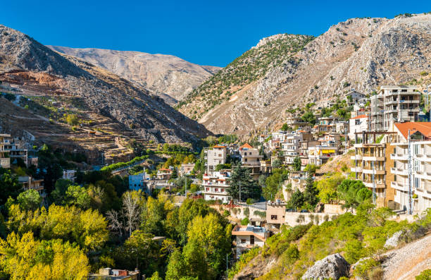 レバノンの beqaa 行政区の首都ザーレの眺め - lebanon landscape nature famous place ストックフォトと画像