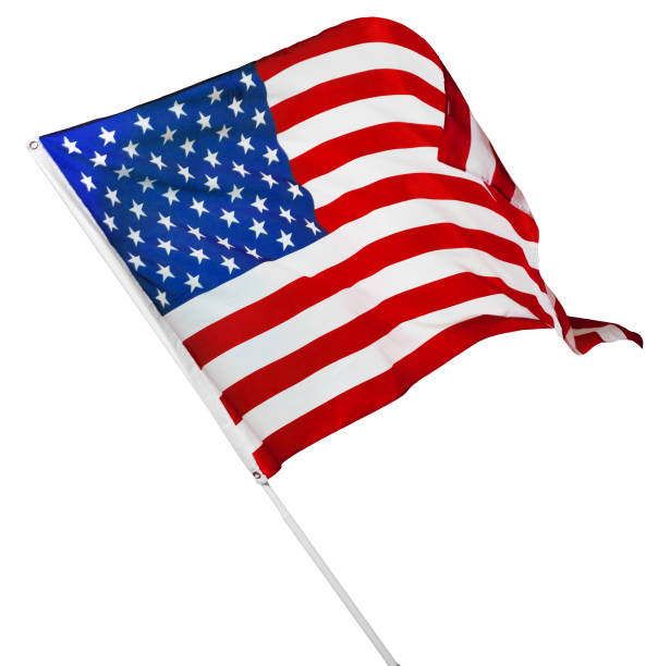 istock American flag isolated on white 1144375639