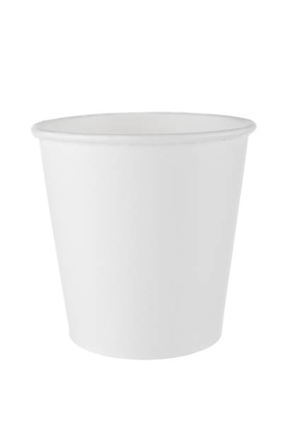 istock Disposable carton cup isolated on white background 1144376614