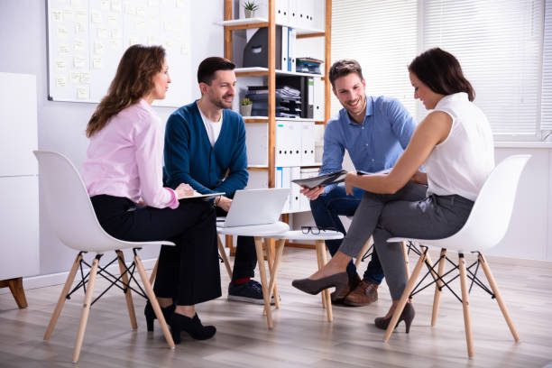 istock Male Manager With His Colleague In Office 1144377584