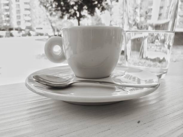Coffee cup in early morning
