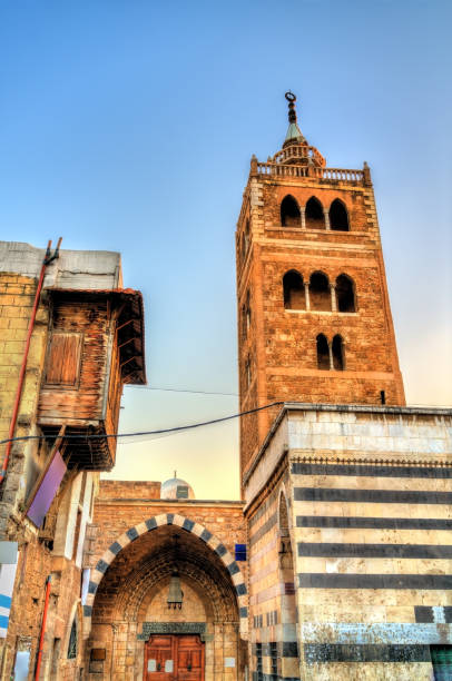 the mansouri great mosque in tripoli, lebanon - tripoli imagens e fotografias de stock