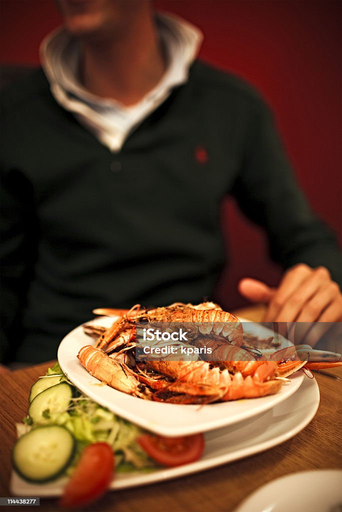 Langoustines - Zbiór zdjęć royalty-free (Danie główne)