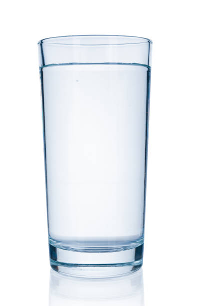 istock Glass with water isolated on white background 1144382788