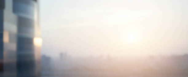 istock abstract vision blurred modern industry building exterior downtown city panoramic scene view form looking through window high tower for business background concept 1144383907