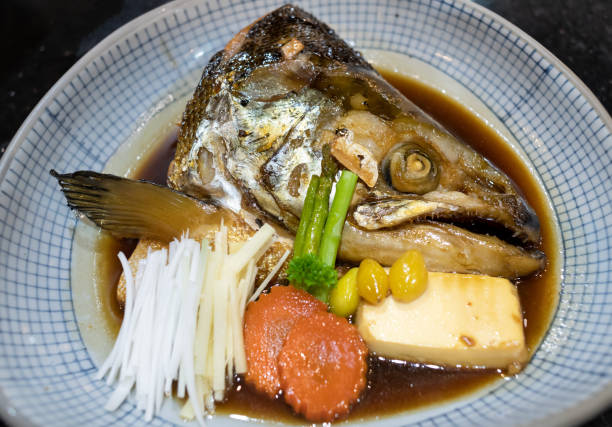 istock Japanese salmon head  steamed. 1144384940
