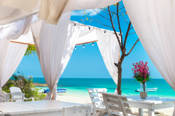 istock Island blue sea view. 1144385054