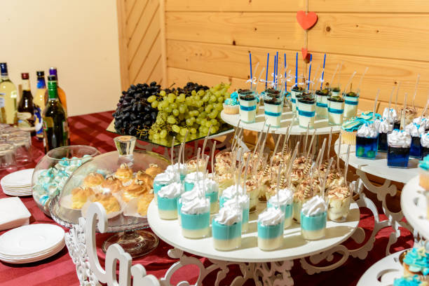 istock Ukrainian wedding and sweet, nice buffet table 1144389947