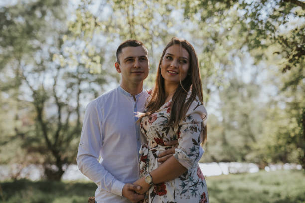 istock Loving couple holding  each other. 1144391372